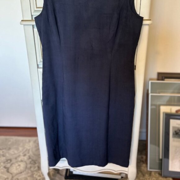 Blue suede Lauren Ralph Lauren dress in size 6 - Picture 4 of 4